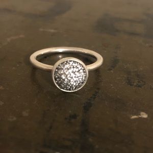 Silver pandora ring